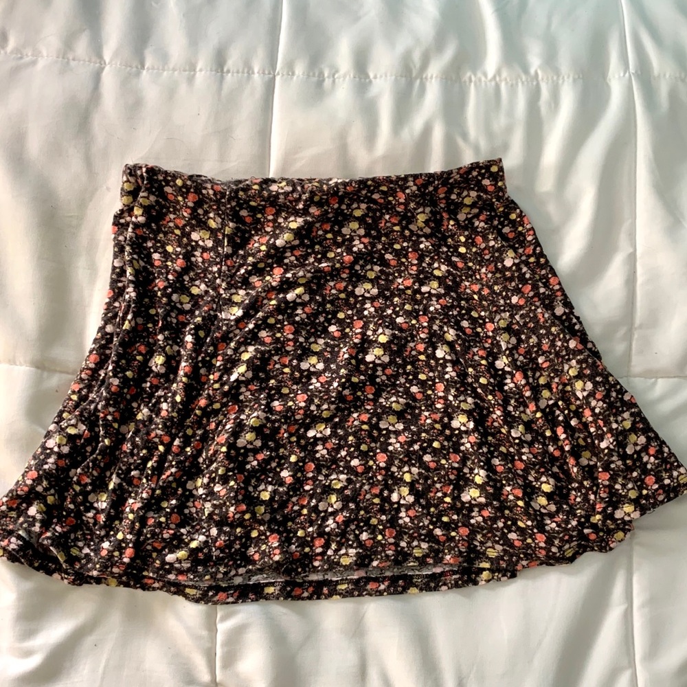 Cotton Floral Mini Skirt
